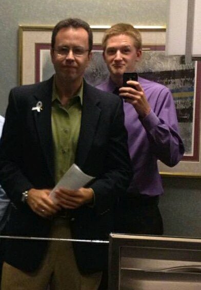 r_linder's tweet photo. Had I known what I know now, I wouldn't have followed Jared Fogle into the bathroom that day. https://t.co/81Frg6yAk0