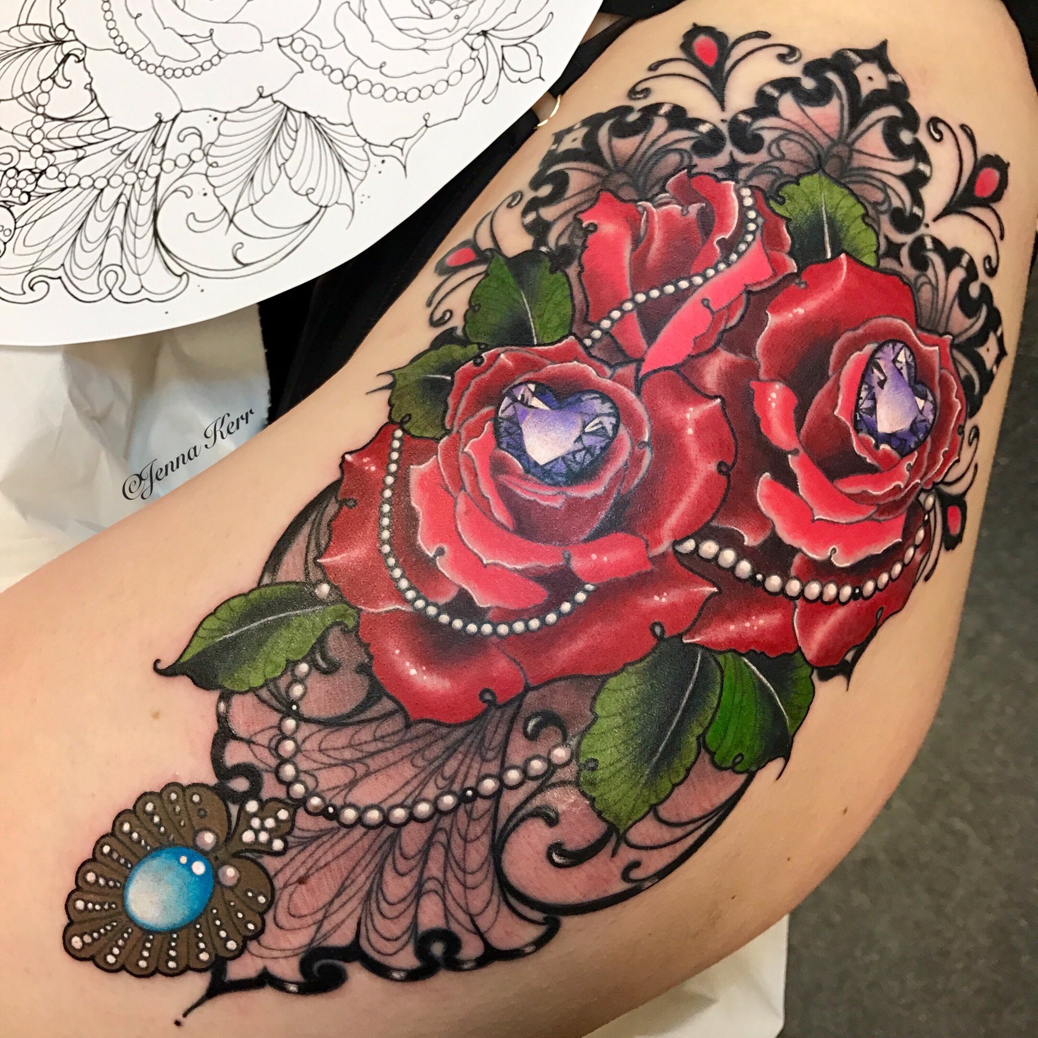 106 mil curtidas 409 comentários  Jenna Kerr jennakerrtattoo  no Instagram This is the piece that m  Crystal tattoo Jewel tattoo  Creative tattoos