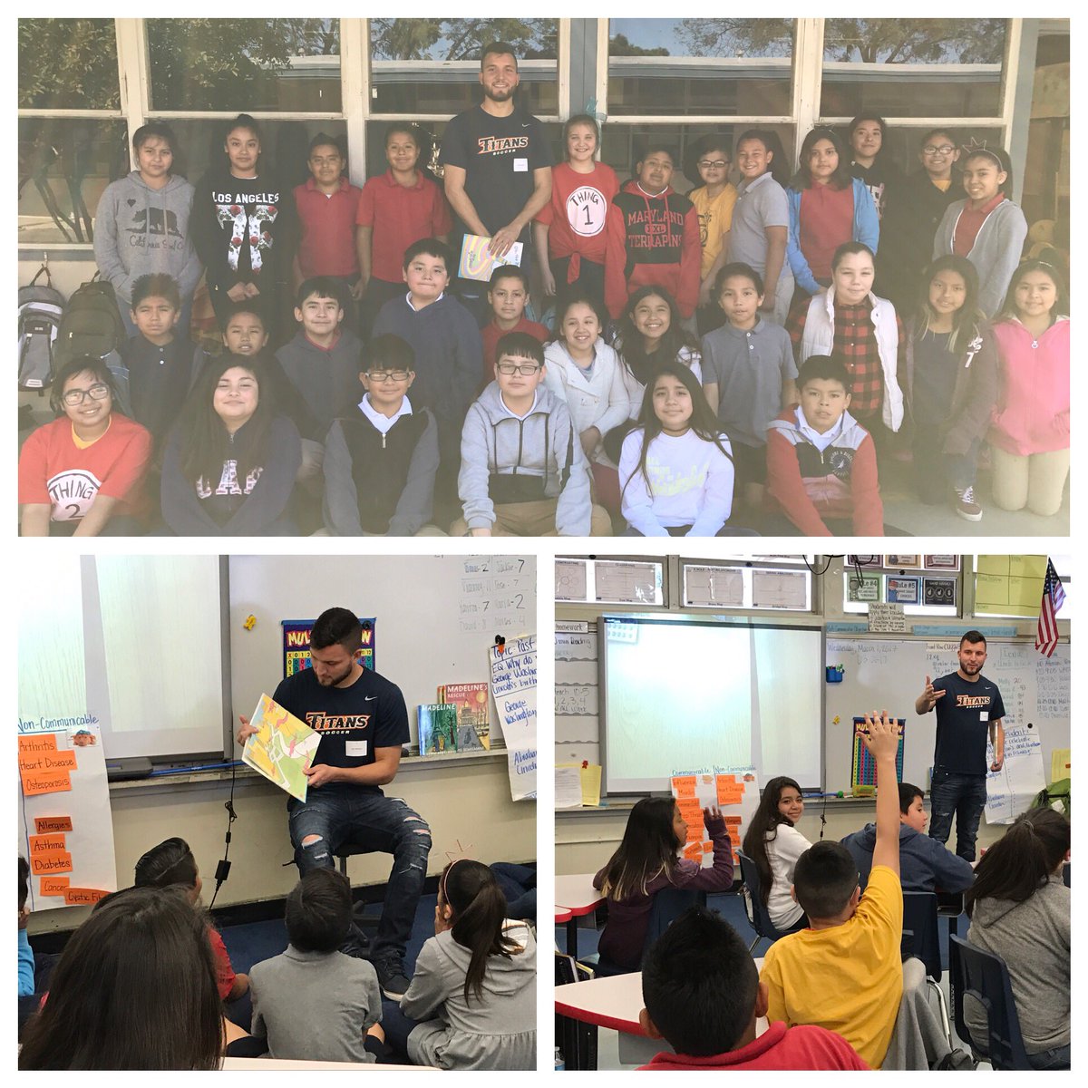 mrschavezteach's tweet photo. Today my nephew @A_Heilmann58 read to my class for Read Across America &amp; talked about the importance of an education. #ReadAcrossAmerica https://t.co/H0g8qrHCtG