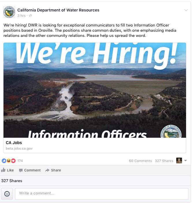 chevdlangdon's tweet image. Nothing like promoting your organization with the a pic of your signature failure.  #OrovilleDam #tonedef
