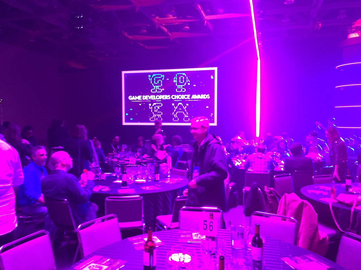 Official_GDC's tweet photo. This party's just getting started. Come celebrate the IGF and Game Developer's Choice Awards in West Hall!!! #GDC17 https://t.co/yWW9PZfDqC