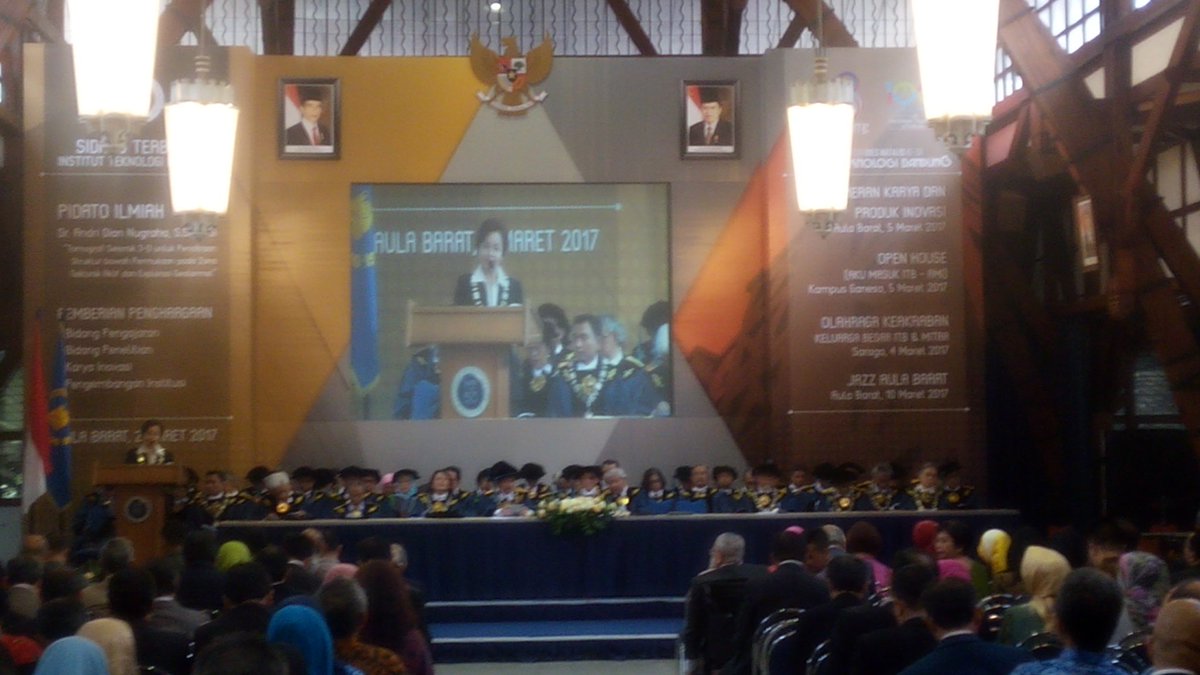 itbofficial's tweet photo. Sidang Terbuka Institut Teknologi Bandung dalam peringatan Dies ITB ke-58 https://t.co/lYXDph5XeK
