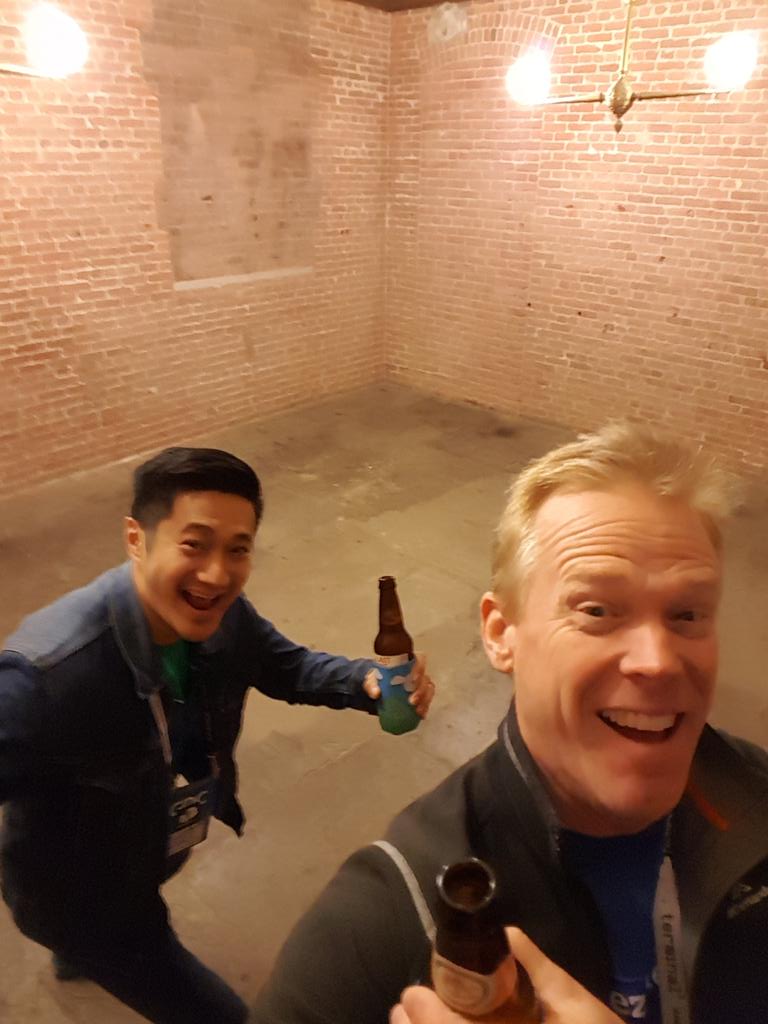 Working the room at #GoogleMixer17