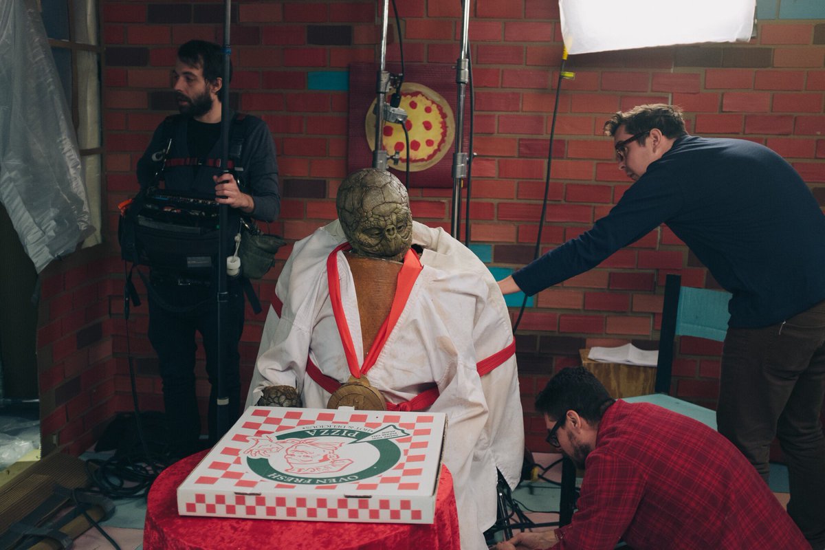 TheSpookedHorse's tweet photo. #karateTortoise getting prepared for dinner! #indieseries #webseries #cardboard #artDepartment https://t.co/ZEglqcJbsj