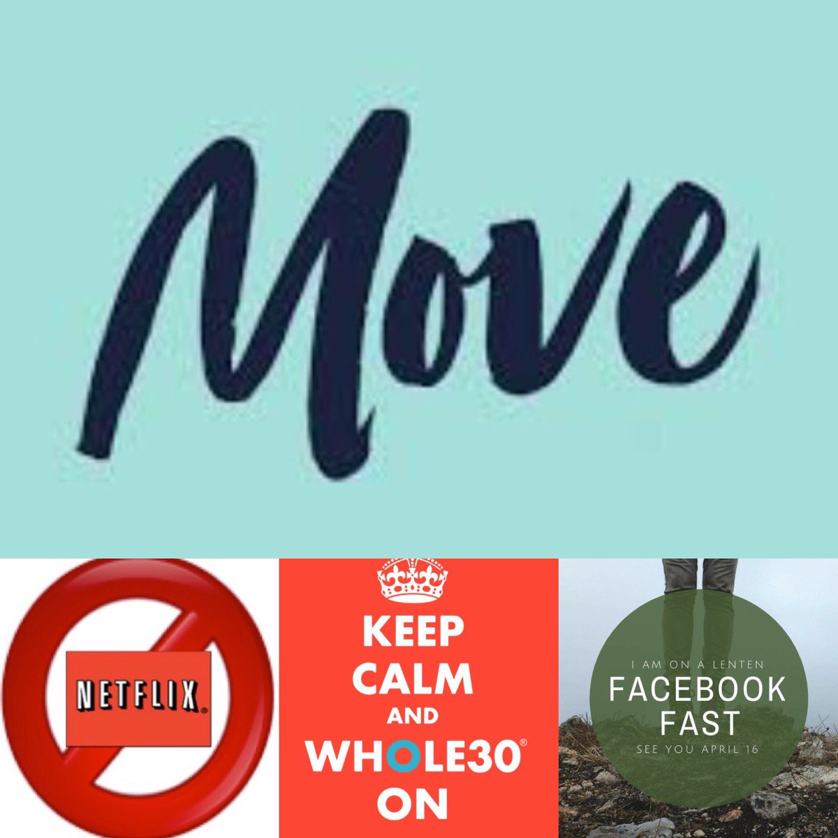 drsbann's tweet photo. It's getting real my #LentenSeason journey is giving up unhealthy habits so time to move for 20 mins a day #whole30 #nonetflix #facebookfast https://t.co/VRSAgaJaOU