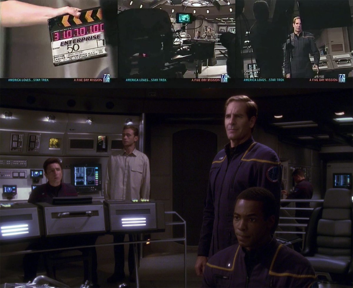 TrekCore's tweet photo. FILMING FLASHBACK! 
"Unexpected" (July 31, 2001)

#StarTrek #Enterprise https://t.co/jF1DcBtoFl