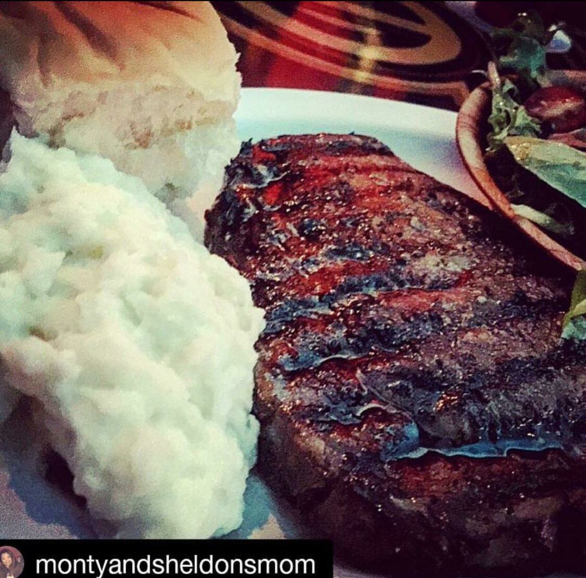 Steak Night and Rockets vs Clippers! Perfect combo! Get over here y'all!