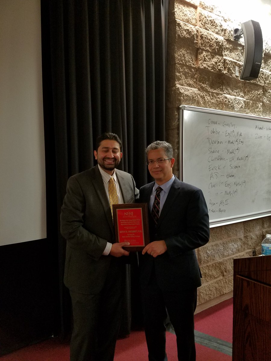 Terrific talk on RCT &amp; Registries by Visiting Professor Dr. Cockroft <a href="/PennStHershey/">Penn State Health</a> at Rutgers-NJMS  <a href="/RutgersNeuroDoc/">Rutgers Neurosurgery</a> <a href="/RWJMS/">Rutgers RWJMedSchool</a> 
@elghanmh