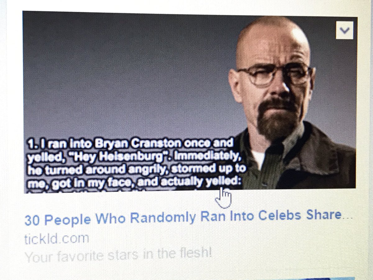 APPLESToNEPiX's tweet photo. Finishing up a #TERRiFiCday w/a rare instance of
#clickbait actually worth #theClick.
<O>
#BreakingBad
#Heisenberg👨🏻🍳
#NeverBreakCharacter😂 https://t.co/X8FMmcWbVj