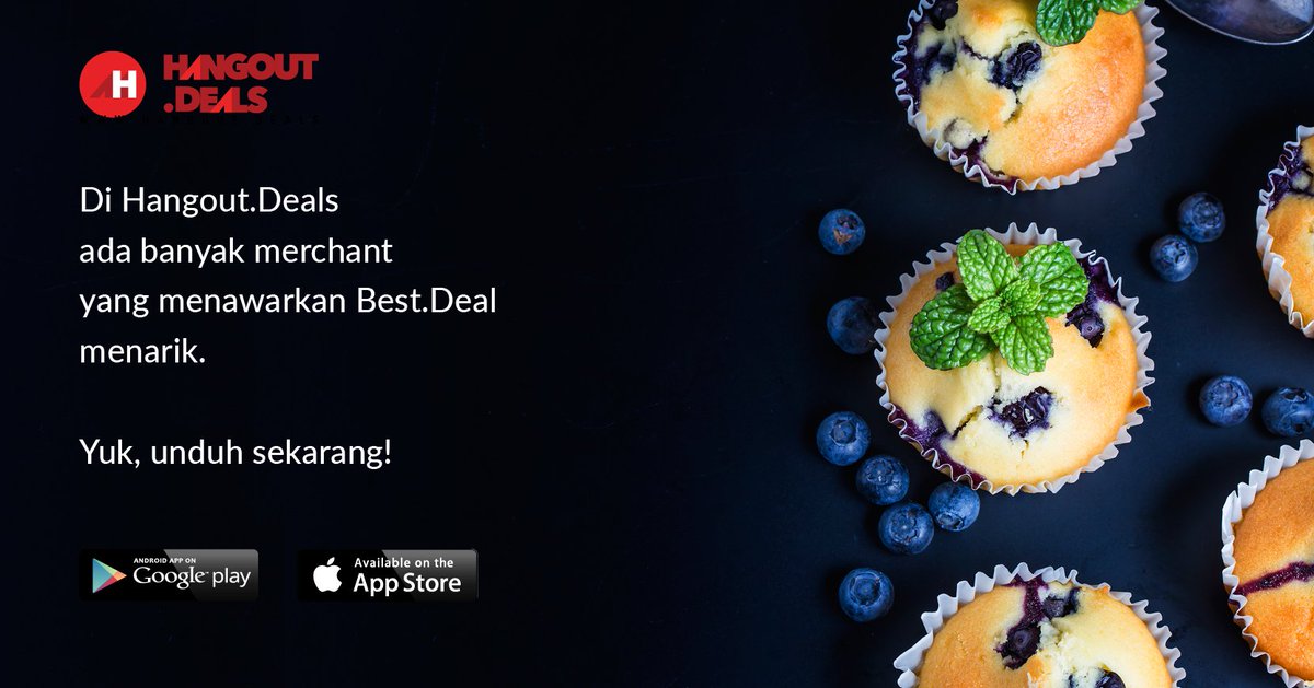 Hangout.Deals cocok banget nih buat anak kuliah. Download sekarang, nongkrong lebih hemat!