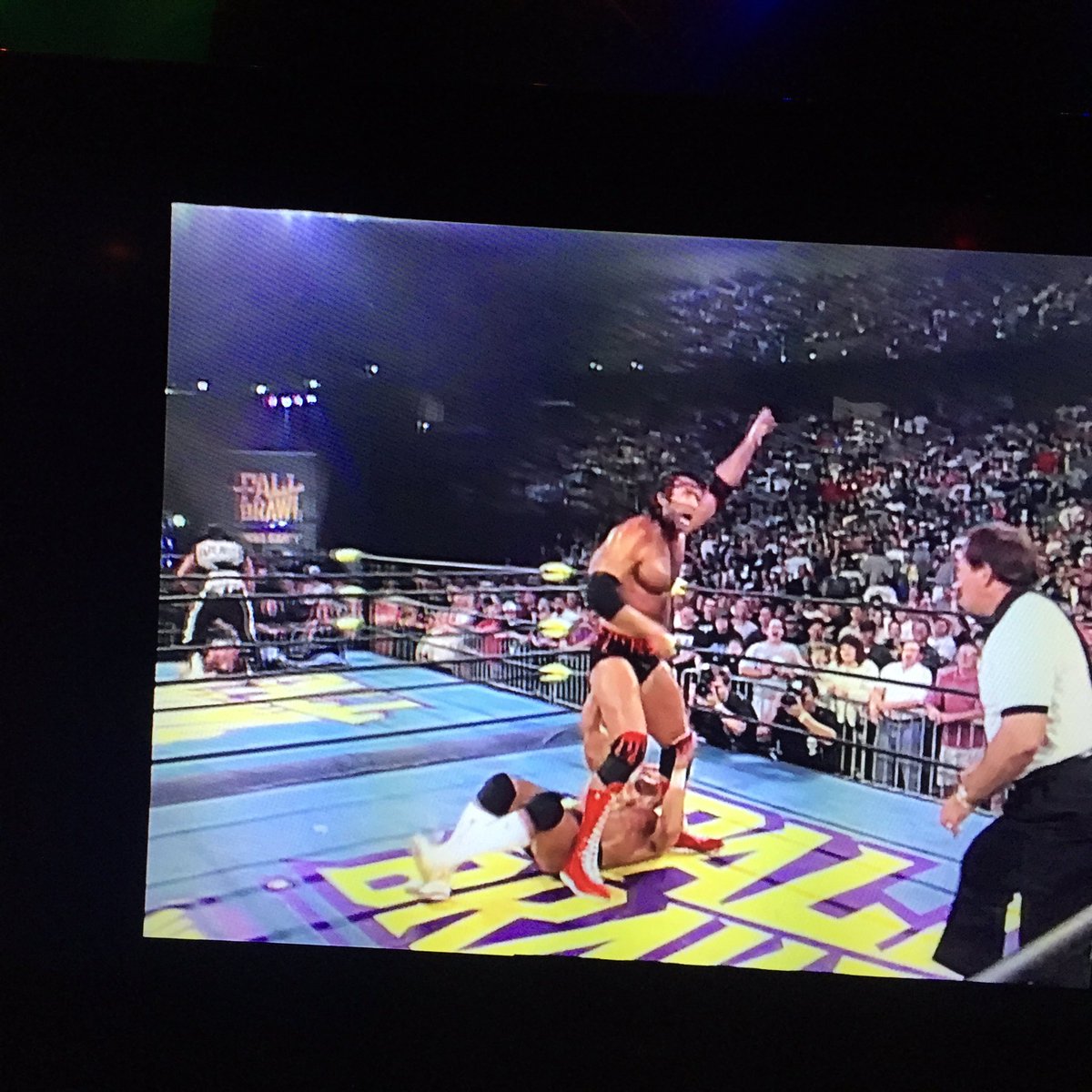 BobWarlord's tweet photo. #FallBrawl97
Get him, Larry and Lex!
@cactus901 @SteveY713 @KristianOrr @GenuineLexLuger @LivingLegendLZ @RealDDP @SCOTTHALLNWO https://t.co/iRDggkbvkS