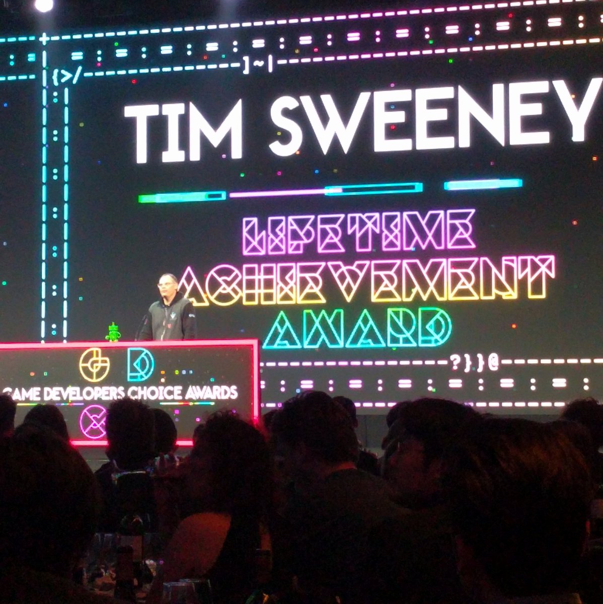mitchlum's tweet image. Congrats to @TimSweeneyEpic @EpicGames for the Lifetime Achievement Award!!!