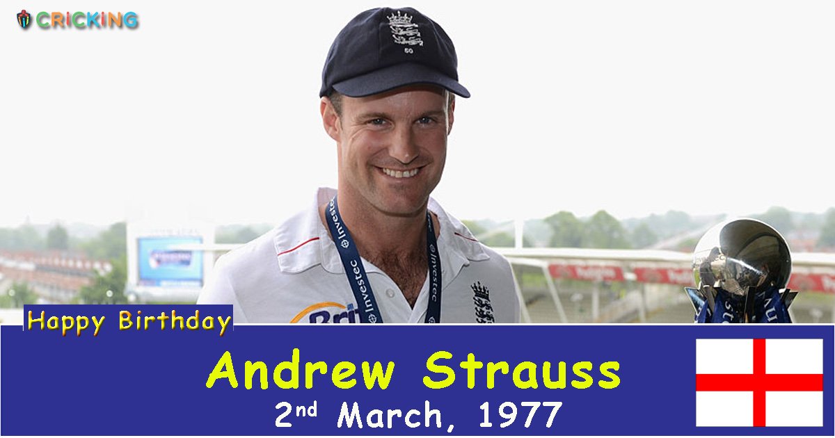 Happy Birthday Andrew Strauss. The former England cricketer turns 40 today. 