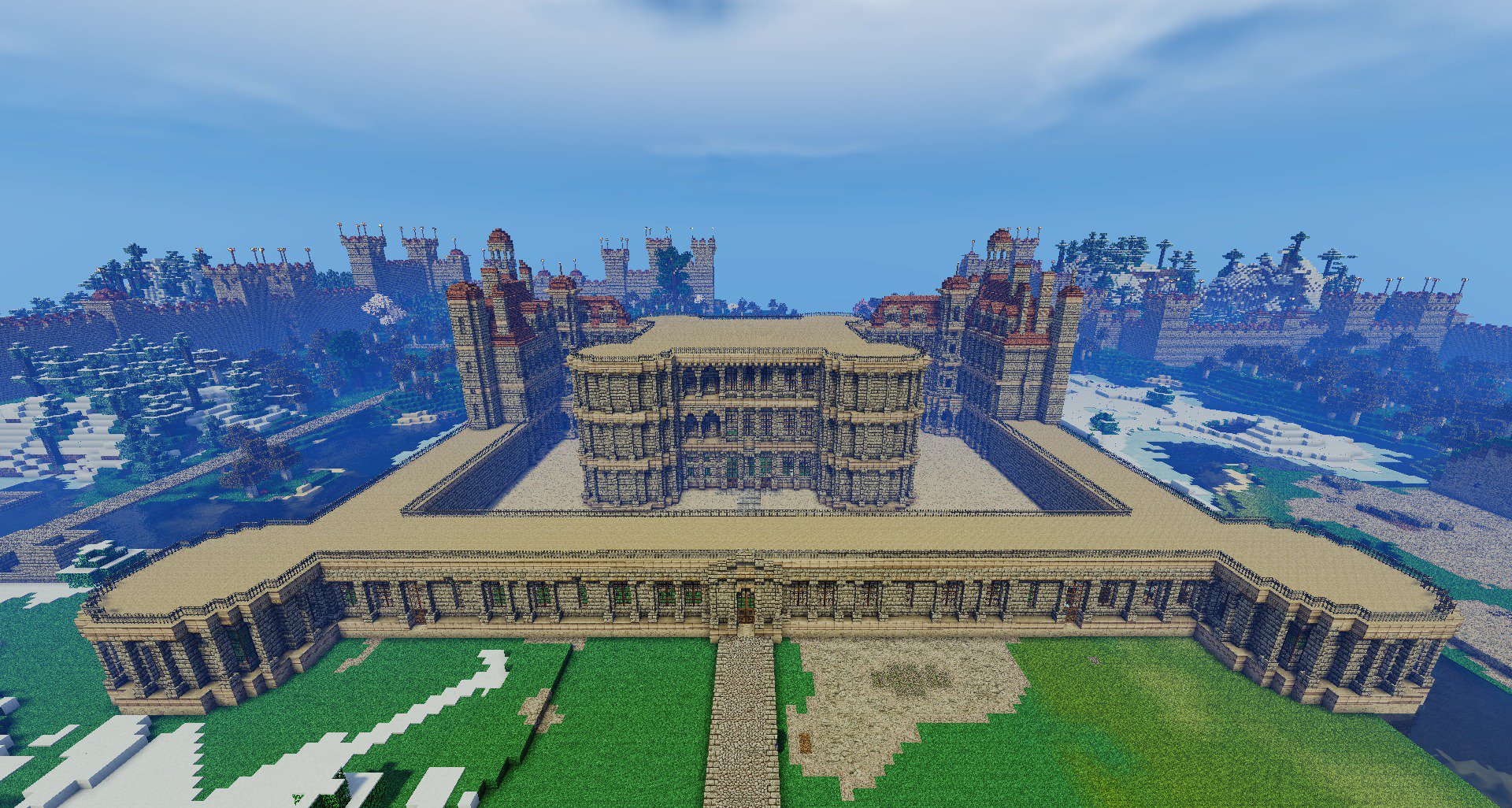 しろっこ あとは天守の屋根を残すのみ Minecraft再現建築部 マインクラフト シャンボール城 そういえば 城塞都市を建築中のはずが 何でフランス片田舎のド平城作ってんだろうか T Co Ywu0ynmij1 Twitter