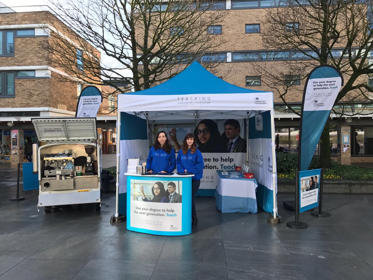 GradPromotions's tweet photo. @LancasterSU @getintoteaching head to Alex Square at Lancaster Uni -find out more about teaching, and grab a coffee! https://t.co/lFsiSu89m1