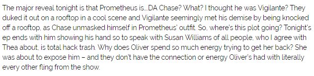 itakha2015's tweet image. I find it hilarious even the ones who liked the ep think this of SW: hack trash and no connection or energy with Oliver! #WhyAgain #Arrow 😎