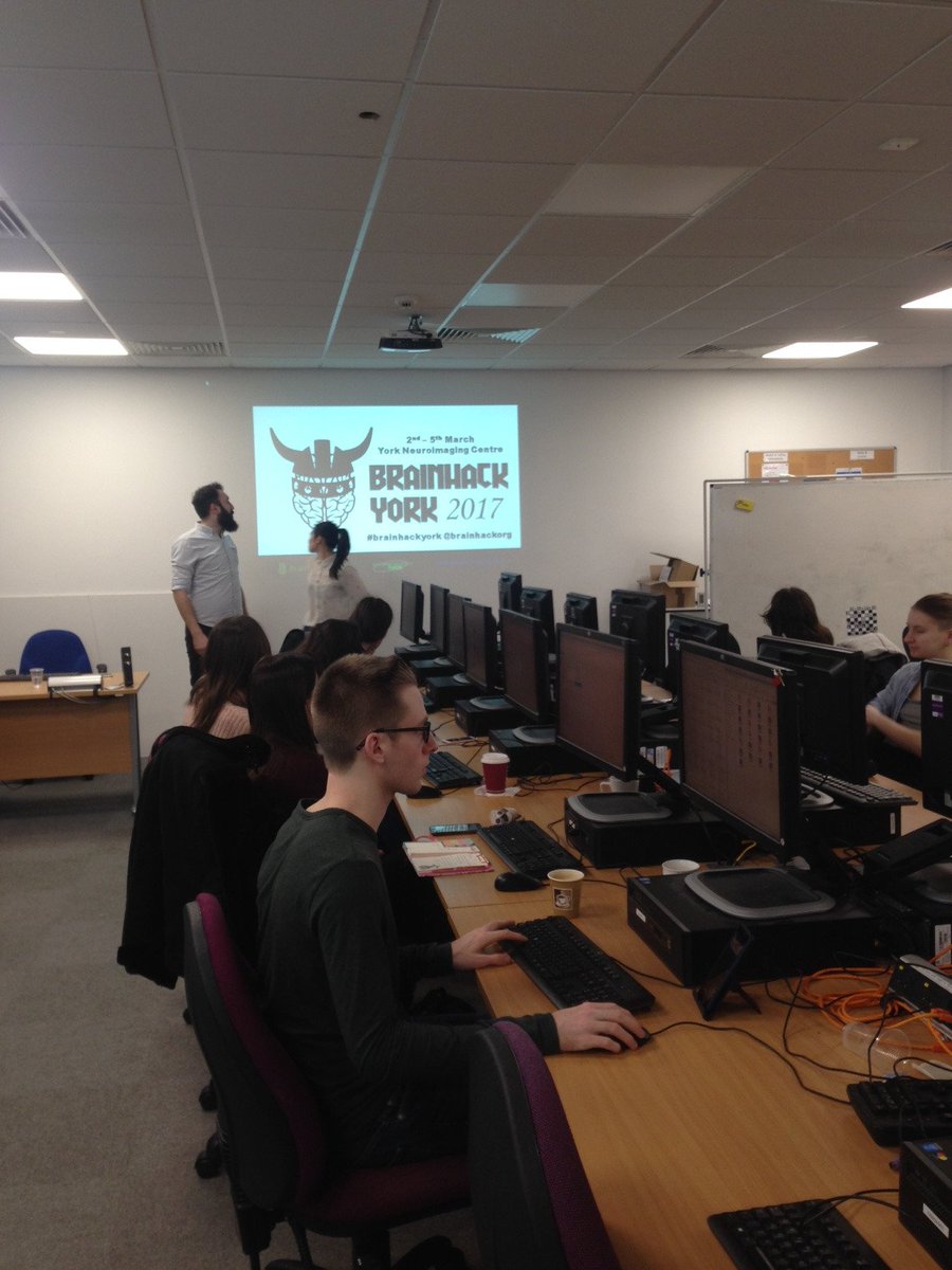 UOY_YNiC's tweet photo. We kick off the York chapter of @brainhackorg at the centre with an introductory talk from @dvatan #BrainHack #brainhackyork https://t.co/wlj5kUxkAy