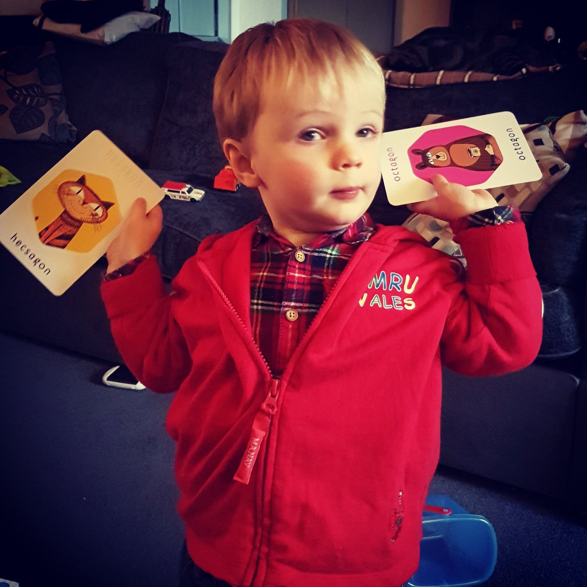 My little man having some bilingual shape fun using the wonderful resources from <a href="/hello_lilollo/">Lil'ollo</a> #englishcymraeg #bilingual #learning