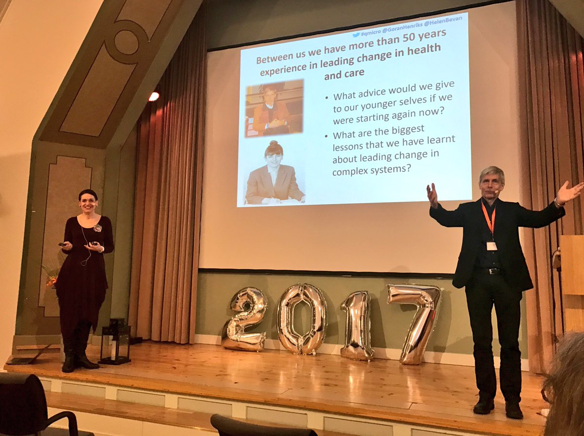 CSWahlin's tweet photo. Now change in complex systemskifte with @helenbevan and @goranhenriks at @qulturum #qmicro #perspective #microsystem #macrosystem https://t.co/XH6E3Lyqsl
