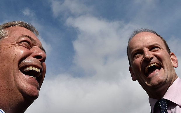 Happy birthday to Andrew Strauss - here enjoying a giggle with Nigel Farage 