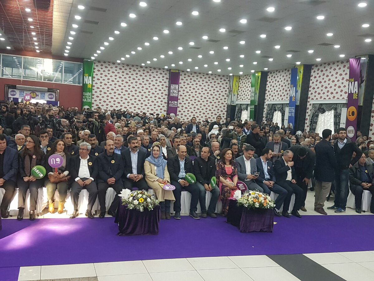 DemPartyEnglish's tweet photo. Our #NO campaign for the upcoming referendum continues simultaneously in Istanbul, Diyarbakır and İzmir.  #HayırHepimizKazanalım #tenêNAbe https://t.co/eNg3vwOybP