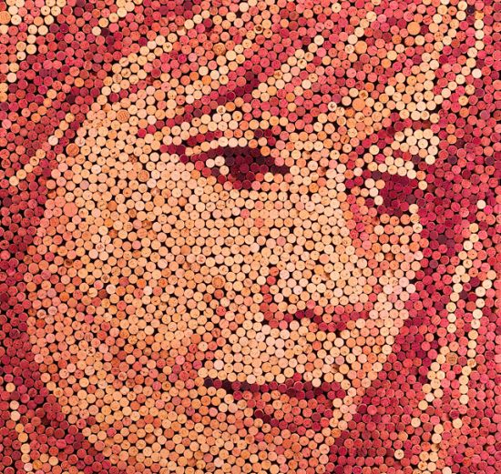 GDVFineWines's tweet photo. How to Make a DIY Wine Cork #Portrait? Using the depths of the stains to create light and shadow. #recyclematerial #winethursday #Share https://t.co/v35b0ZzCvT