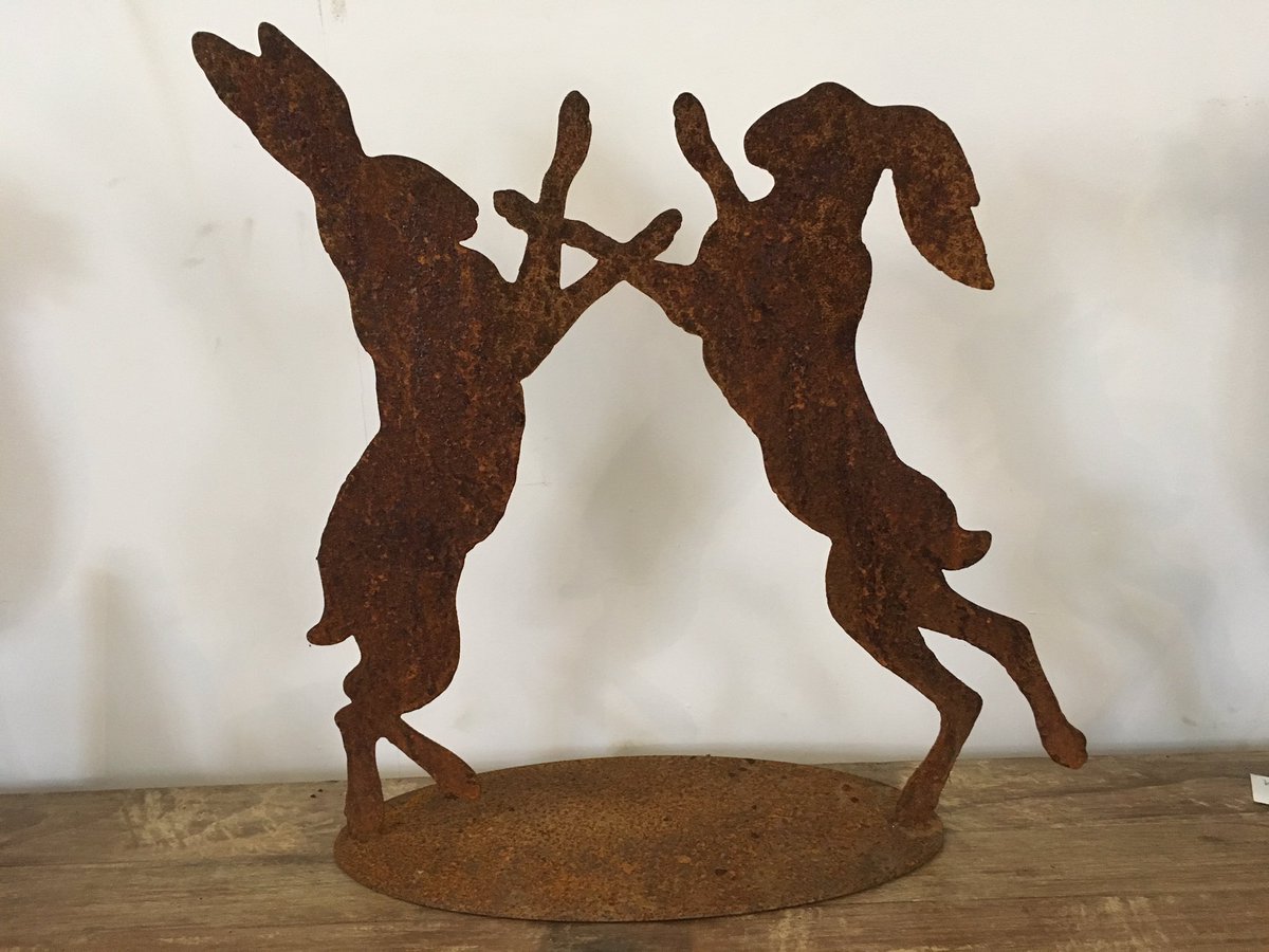 Mad March hares at Garden Art
