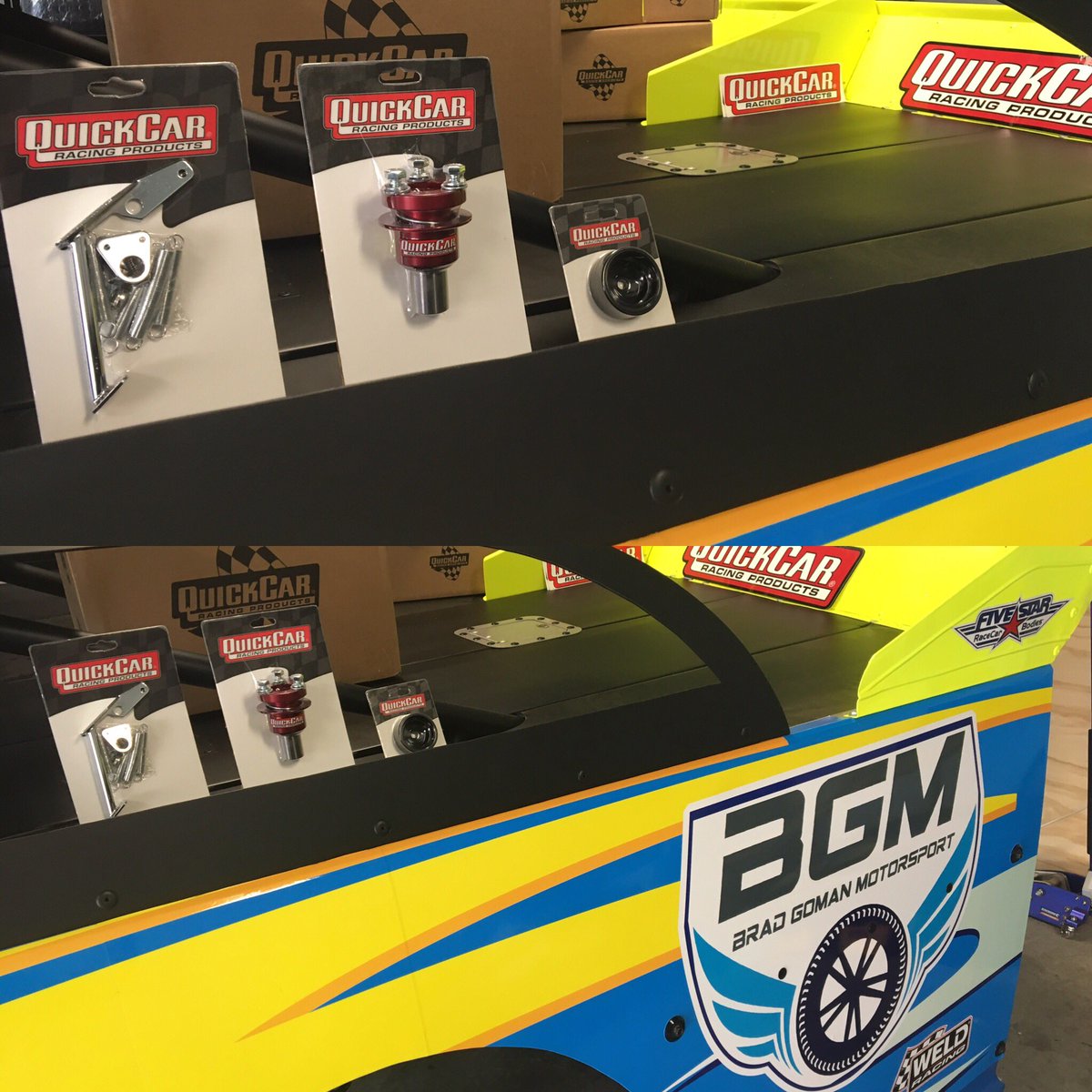 28BGM's tweet photo. Look what's arrived... Some 'awesome' #Quickcar racing products💥Thanks to all the crew @QuickCarRacing 🙌 https://t.co/TfUy8sEeG1