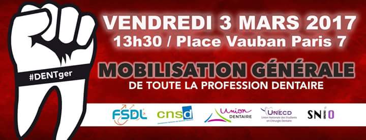 AnnSo15038459's tweet photo. #OnSeLèveTousPour le 3 mars afin de stopper l'arbitrage de @MarisolTouraine 
La santé bucco-dentR des français est en #Dentger #Union3Mars https://t.co/o1NJJmjqQ1