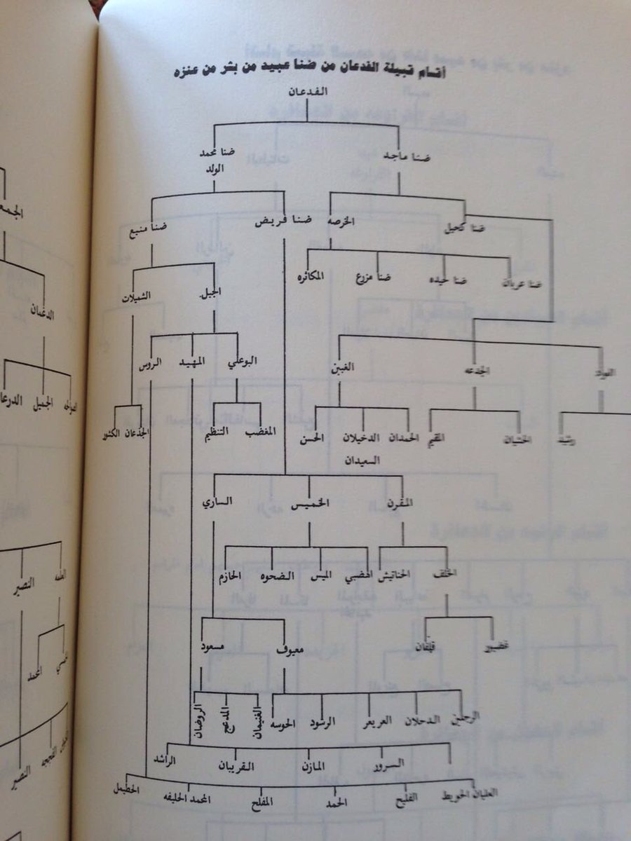 مستشار بالقانون الجنائي الدولي On Twitter شجرة قبيلة الفدعان من ضنا عبيد بن بشر من عنزه