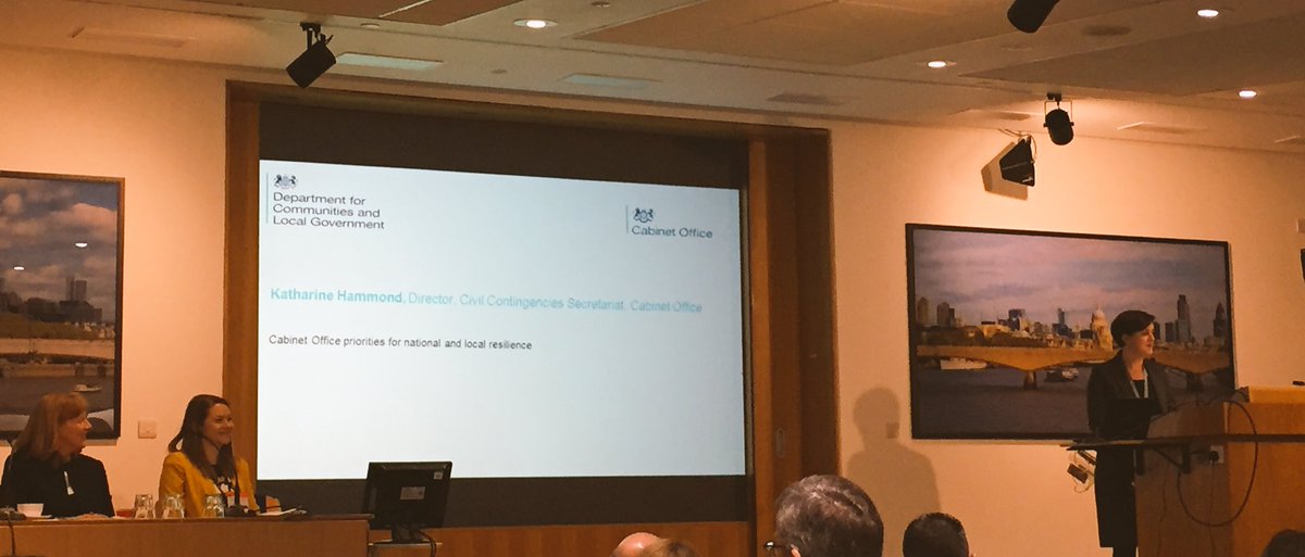 WMidsPrepared's tweet photo. Cabinet Office priorities for national and local #resilience - Katharine Hammond (Civil Contingencies Secretariat) #PreparedPanda #LRFChairs https://t.co/ke6XPRh1Dd