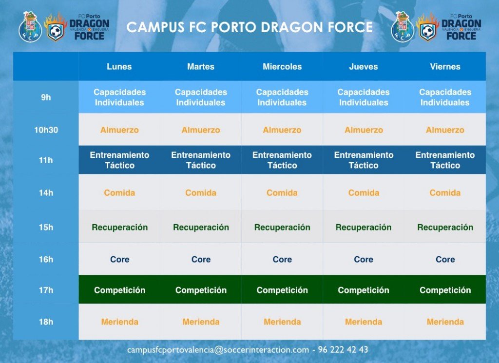 siteCAMPS's tweet image. Campus de Pascua del FC Porto Dragon Force.
Saca el Máximo Rendimiento de Tu Talento.
¡Te Esperamos!
bit.ly/2lX1zRF