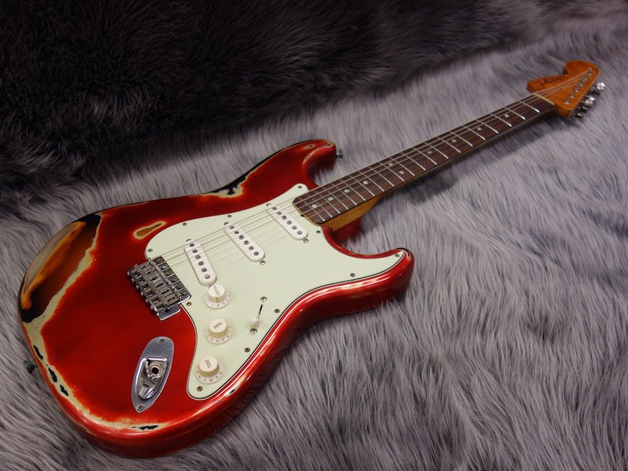 Fullertone Guitars Stroke 68 RVH Perfect Rusted Candy Apple Red on