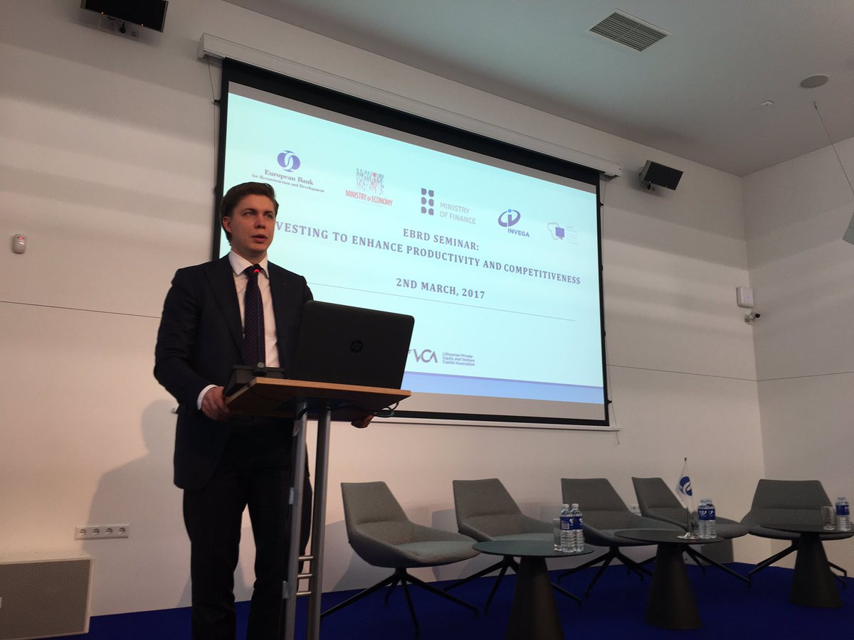SinkeviciusM's tweet photo. Attending @EBRD seminar: Investing to enhance productivity and competitiveness. #Vilnius #Lithuania https://t.co/OfIbOsRhjD