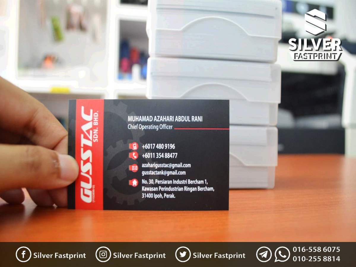 silverfastprint's tweet photo. Business Card kualiti terbaik di pasaran😍😍
Terlajak lakuuuuu😘Jom siapa nak selit order🙋🏻🙋🏻
Boleh pm2 kami...tempah2 dan siap❗️ #PMkami #Ipoh https://t.co/vKDqdCeozN