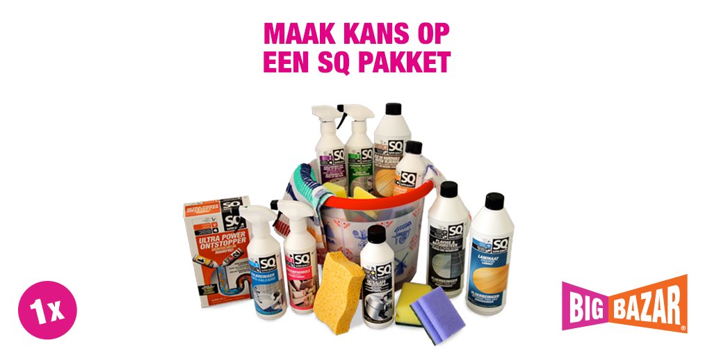 Wil jij kans maken op SQ pakket? Kijk dan snel op: facebook.com/bigbazarbv #win #actie #sqsuperquality