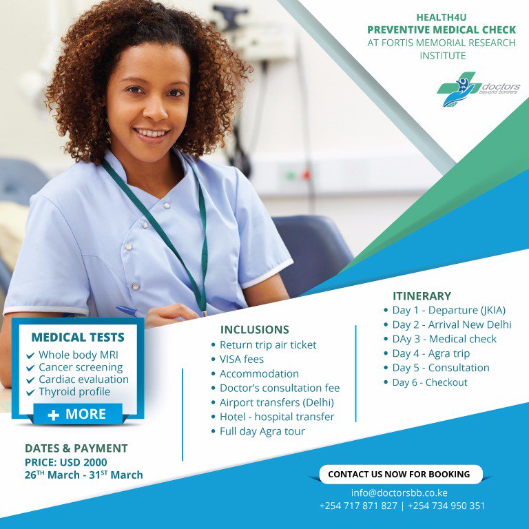 Don't wait to get sick. Prevention is much cheaper than cure. Take advantage of this preventive healthcare wellness checkup in India.