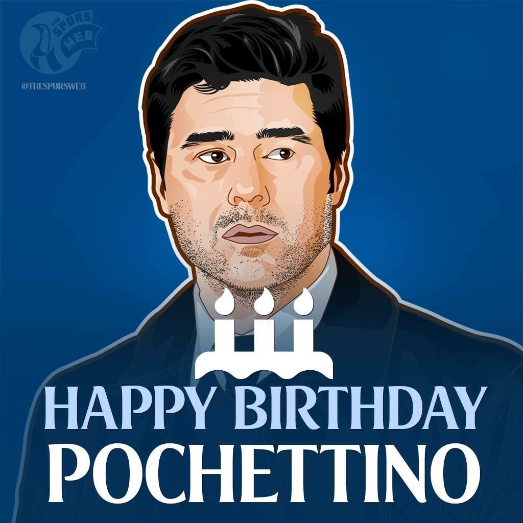 Happy 45th birthday to Tottenham Hotspur manager Mauricio Pochettino  