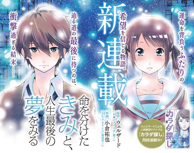 コミックナタリー カラダ探し のウェルザードが原作手がける新連載 男女2人が余命分け合う T Co Qgxcsitlqm T Co Dnuafjxnmv Twitter