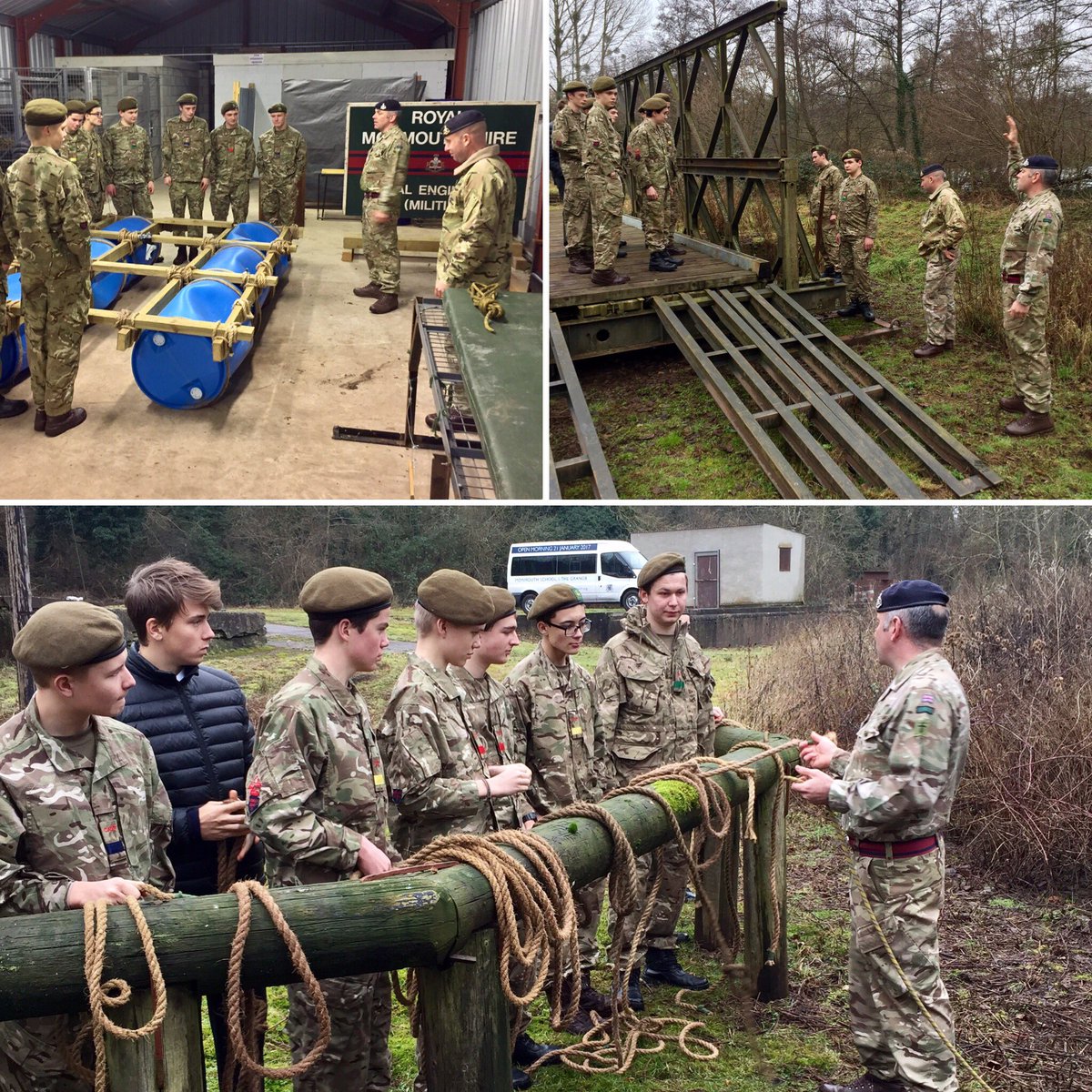 MonmouthCCF's tweet photo. Week 1 - A great start to our Royal Engineers Cadre #Sapper300 #Cordage #Knots Thanks very much to the Royal Monmouthshire Royal Engineers https://t.co/GmaTQQZM2R