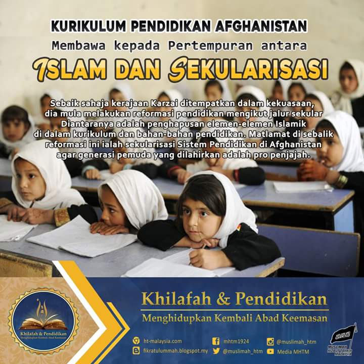 Muslimah_HTM's tweet photo. Kurikulum Pendidikan Afghanistan Membawa kepada Pertempuran antara Islam.. https://t.co/3SdRxlpZV6
#pendidikan_khilafah #khilafah_education https://t.co/dDI171nxkj