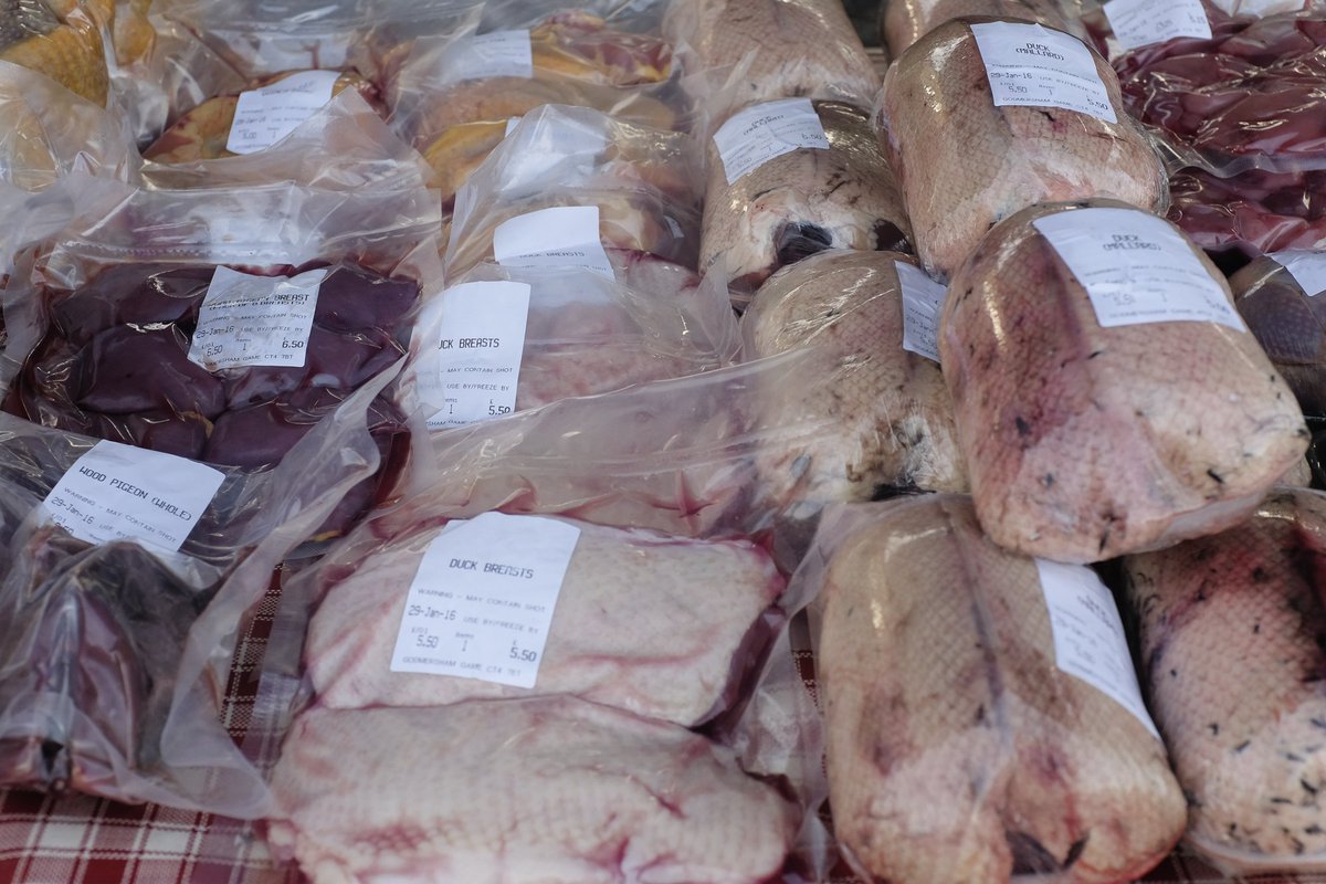 Stock up with the last of the season’s venison, pigeon and pheasant <a href="/godmershamgame/">Godmersham Game</a>.