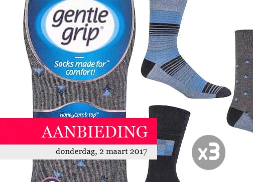 ShopdivaNL's tweet image. Dagaanbieding! 3 paar soft touch Gentle Grip HERENSOKKEN - knellen niet! Nu met 40% korting ~ kijk snel op shopdiva.nl/dagaanbieding