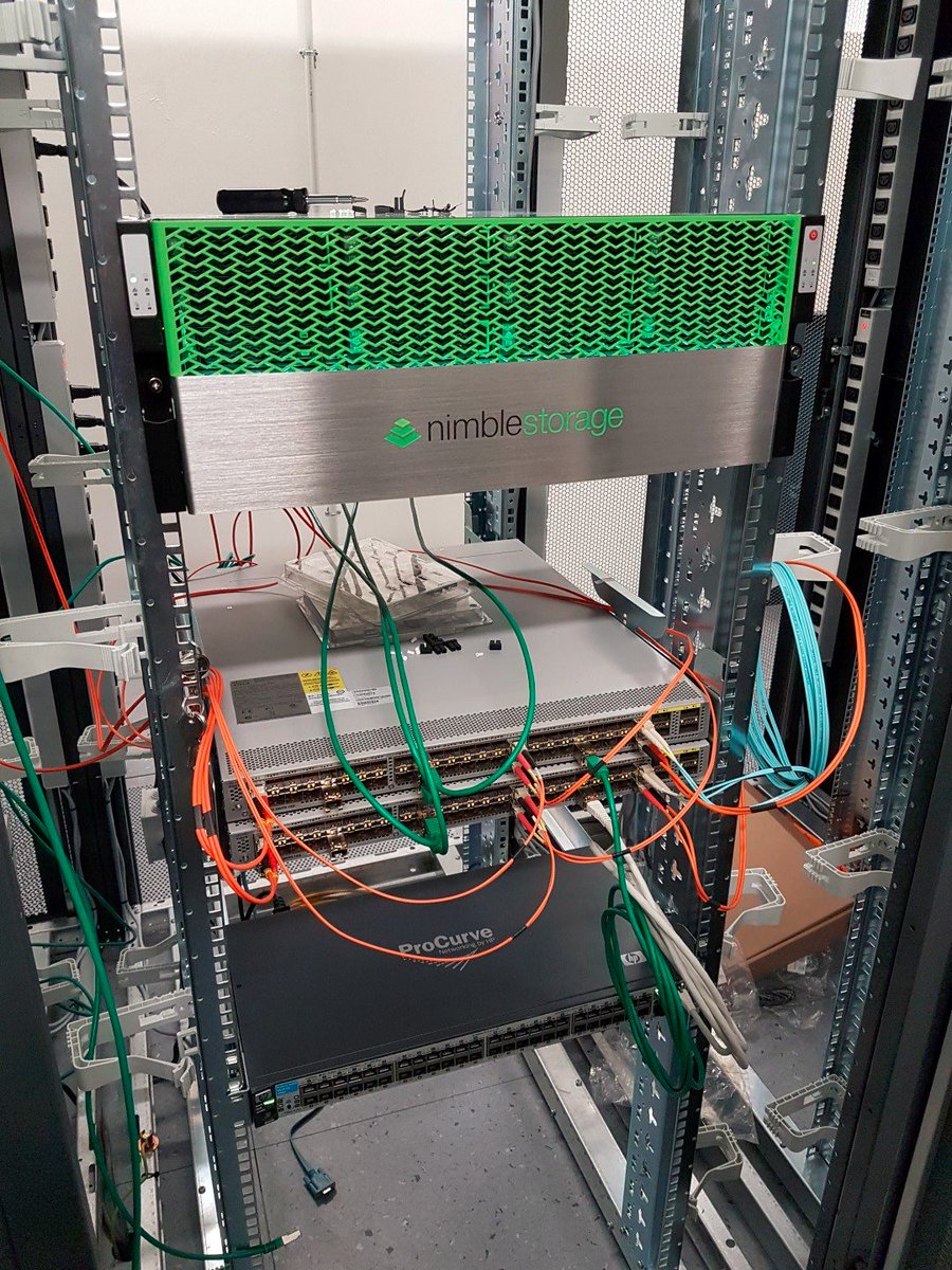 NimbleBenoit's tweet photo. L'une des 7 baies d'un nouveau client Français @NimbleStorage, @NimbleEMEA, un beau projet avec @Veeam_Fr et @SHI_France ! https://t.co/ZYL6z5F7WG