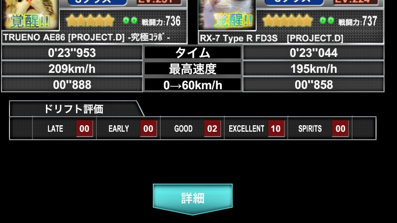 Kotetu ドリスピ もしも ご存知の方がいらっしゃれば 情報お願い申し上げます M M バトルのリザルト画面で アップデート後より ドリフト評価の右脇に空欄が出来ました ここ意味が何か 宜しくお願い申し上げます M M ドリスピ T