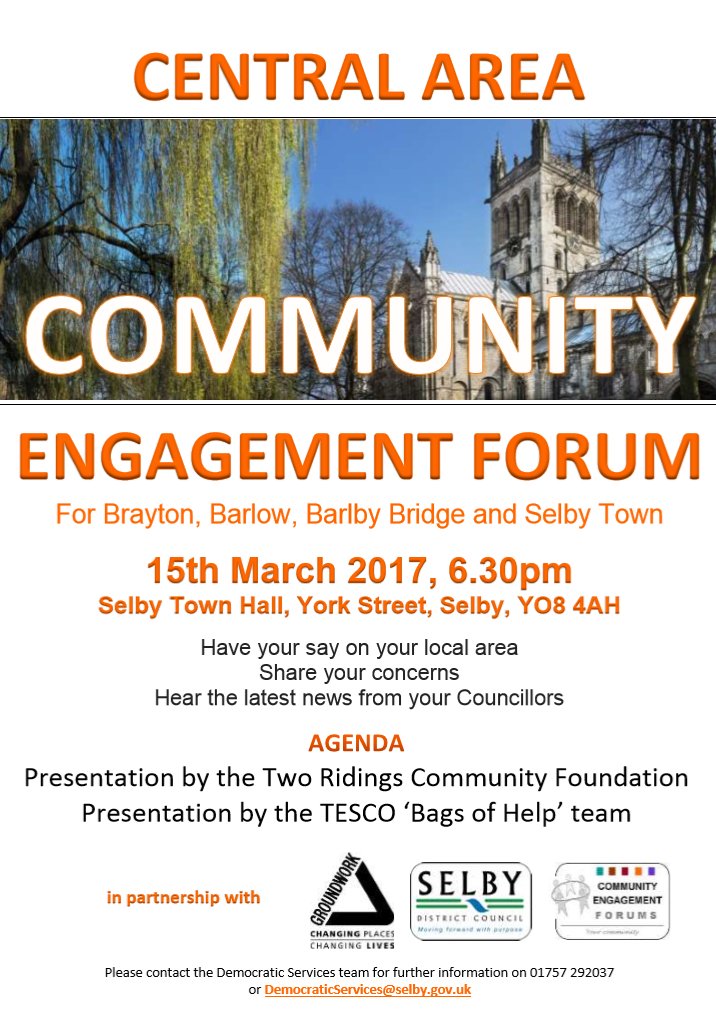 #centralcef #Selby #selbydistrict <a href="/SelbyDC/">Selby DC</a> #communityengagement