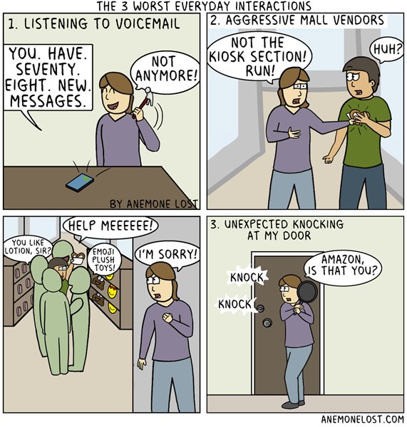 The 3 worst everyday interactions #comics #webcomics