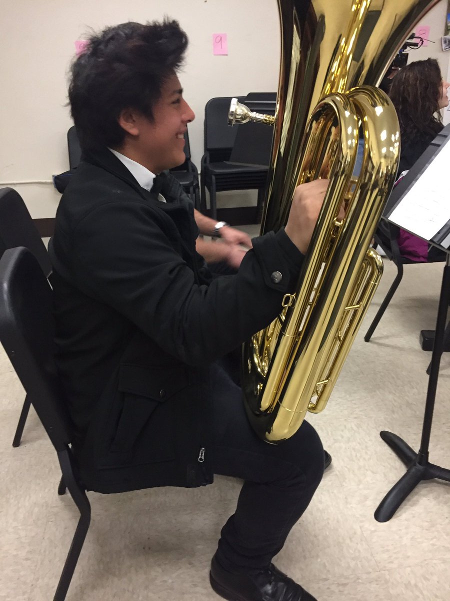 FowlerDodge's tweet photo. We arrived just in time. CHH tuba player, Zabdiel is competing in an OSSAA solo competition this Saturday. #FowlerFresh https://t.co/Uxsha1n5zC