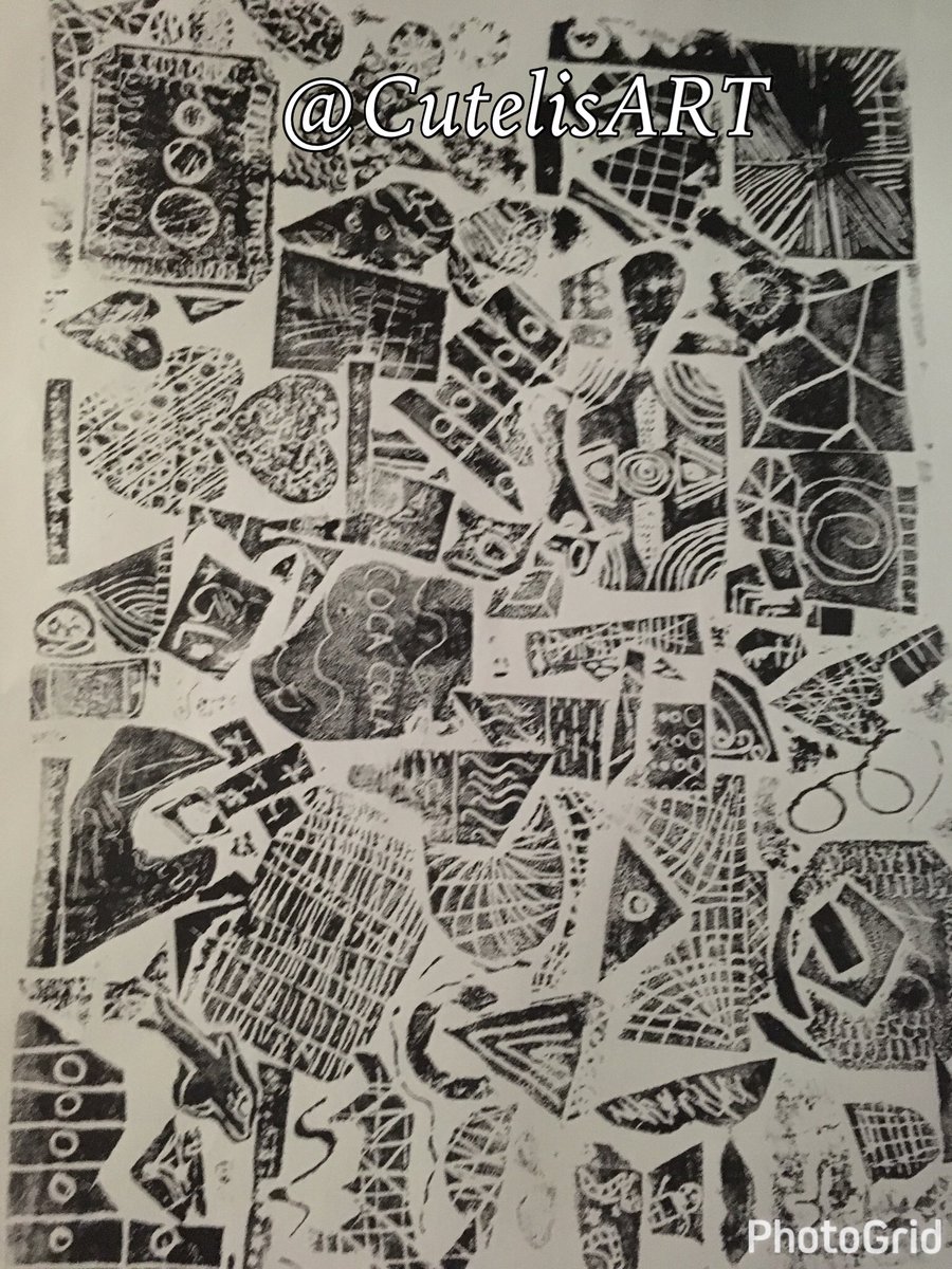 cutelisart's tweet image. Students in @QuePasaMrsR get to take home their class prints from printmaking unit. #visualtextures #cis_aps #apsisawesome