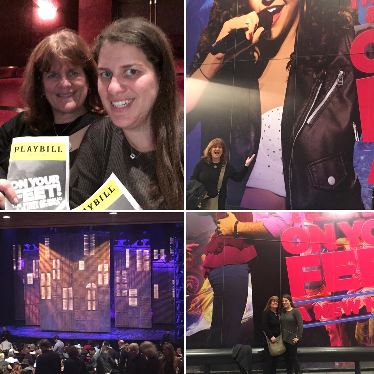 ChelZuck's tweet photo. #AboutLastNight ;introduced Mom to the world of bway "Gloria"💃🏻and needless to say, I #congad &she was On Her Feet by the end of the show! 💙 https://t.co/uyCpyGj8Rp
